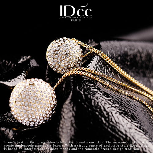法式閃耀，時尚點睛——Idée藝術飾品滿鉆多層項鏈